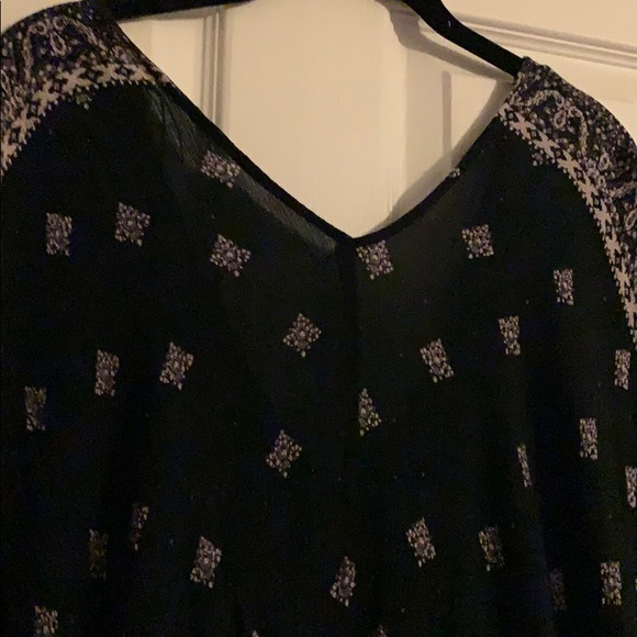 Black and Tan Romper w/ Tie Waist - Picture 2 of 5